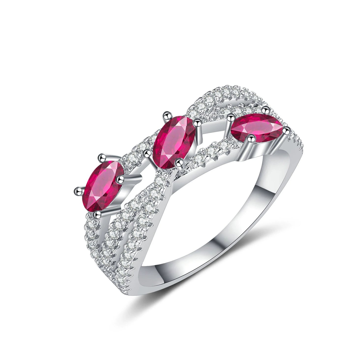 Triple Blush ring